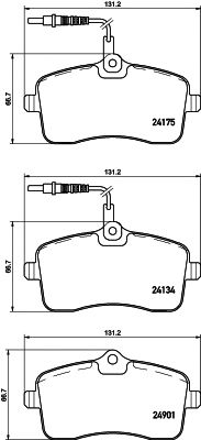 HELLA PAGID 8db355020671 -  Комплект тормозных колодок, дисковый тормоз